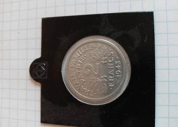 Moneta 2 franki 1943.