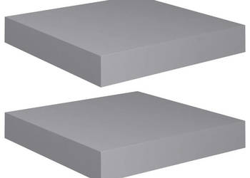 Półki ścienne 2 szt. szare 23 x 235 x 38 cm MDF WM-323845