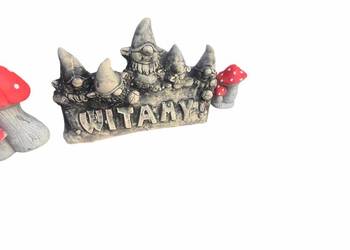 Skrzaty ogrodowe Krasnale witamy Figurka ogrodowa