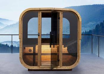 Sauna zewnętrzna Hanscraft Quadra X Premium szyba panoramiczna NOWOŚĆ!