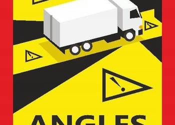 Naklejka ANGLES MORTS 5 sztuk DRUK UV folia MARTWE POLA TIR BUS NAKLEJKI