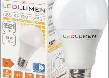Żarówka LED LEDLUMEN E27 15W = 100W 1521lm ciepła Promocja!