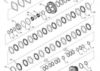 New Holland T6090 Wałek zębaty 1285990C2