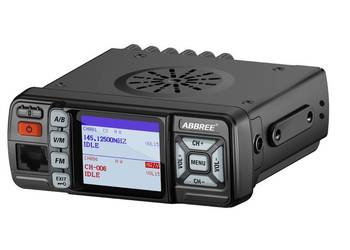 ABBREE AR-318 Mini radio mobilne 25W dwuzakresowe UHF VHF Scaner Służb