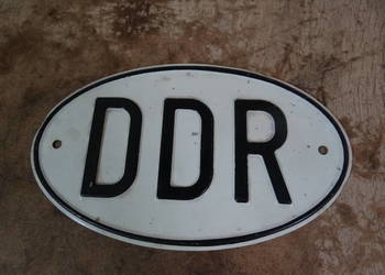 zarezerwowane DDR -ka tabliczka Trabant Wartburg IFA Barkas org DDR