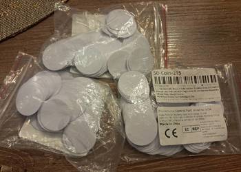 nowe tagi 215 średnica 25 mm 150 szt