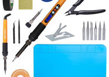 Zestaw Narzędzi Lutowniczych 19w1 | Lutownica 60W, 10 grotów
