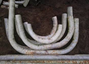 Kolano Rura stalowa fi 76mm 7,6cm kolanko rury element U gięty