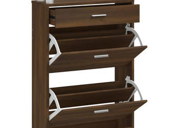 Szafka na buty brązowy dąb 63x24x104 cm WM-342569