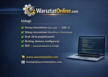 Strony internetowe i sklepy online! WarsztatOnline.Com