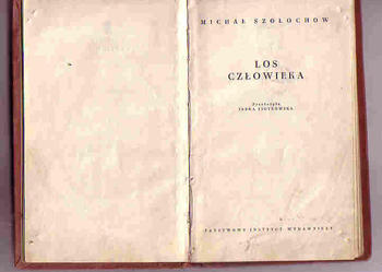 (3780) LOS CZŁOWIEKA – MICHAIŁ SZOŁOCHOW