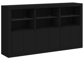 Szafka z oświetleniem LED czarna 1815x37x100 cm WM-3209150