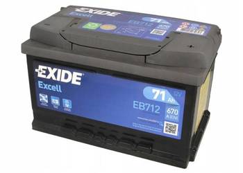 Akumulator Exide Excell 71Ah 670A PRAWY PLUS