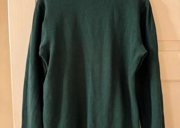 Sweter męski M Carry zielony bawełna 100% z okrągłym dekoldem
