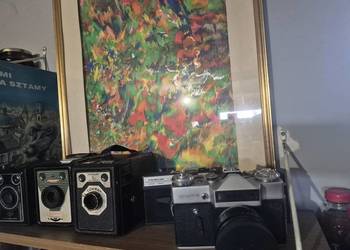 Kolekcja starych aparatów foto....