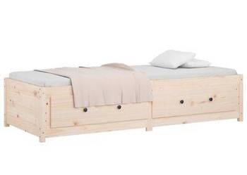 vidaXL Łóżko dzienne, pojedyncze, lite drewno sosnowe(SKU:821594)