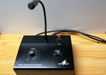 Mikrofon pulpitowy ze wzmacniaczem Monacor PAM-10