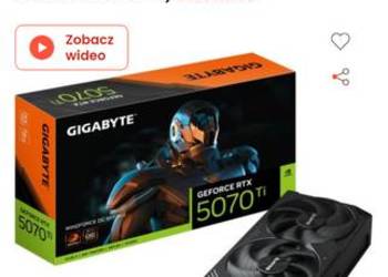 Karta graficzna Gigabyte GeForce RTX 5070 Ti 16GB