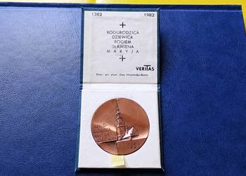 Stare monety Medal Jasnogórska Matka Kościoła 1382 - 1982, Veritas Polska