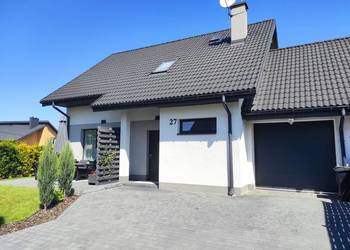 Komfortowy dom bliźniak z garażem na działce 4.5 ar, ogród, do wejścia