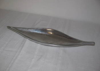 aluminiowy liść 41 cm patera świecznik