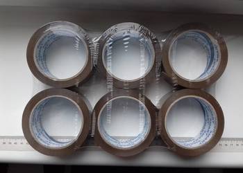 Taśmy 6rolek pakowe przylepne Smart brązowa 48mmx91m =100y klej akryl, Adhe