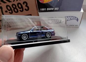 RLC 1991  BMW M3 Hot Wheels kolekcjionerski model w gablecie