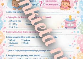 Ankieta na baby shower w pdf