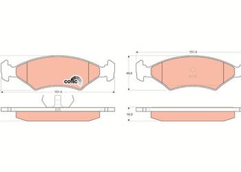 Klocki hamulcowe GDB 255 Ford / Mazda