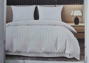 Pościel adamaszkowa w pasy 200x220