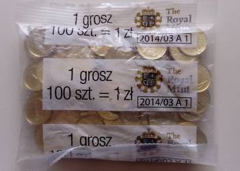 Moneta 1 gr 2014 r. Woreczek menniczy 100 szt.