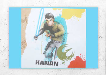 kanan plakat z gwiezdnych wojen, star wars plakat a4, rebelianci plakat