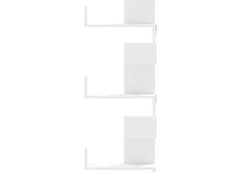 vidaXL Narożna półka ścienna, biała(SKU:852636)