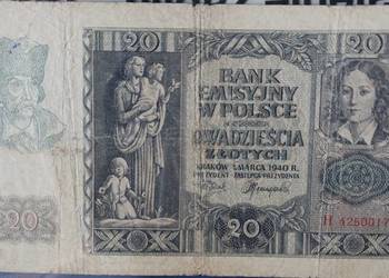 20 Złotych 1940 r. - Kraków ser.-H
