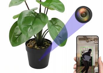 Kamera szpiegowska ukryta w kwiatku donicy doniczce SPY CAMERA WiFi