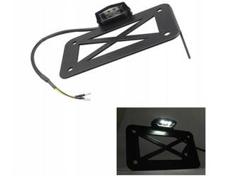 Uchwyt boczny mocowanie tablicy rejestracyjnej motocykla Bobber