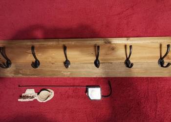 Wieszak drewniany stylowy ścienny Vintage