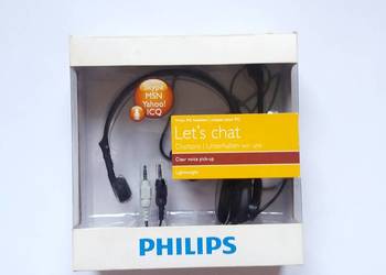 Philips Słuchawki do chat'owania z mikrofonem SKYPE