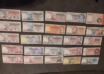 25 sztuk banknotów z PRL-u pełny komplet