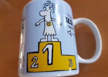 kubek porcelanowy  okazjonalny mistrzuni kukartka na prezent