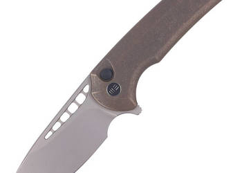 Nóż składany WE Knife Mini Malice Bronze Titanium, Silver Bead Blasted CPM…