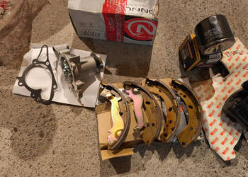 HYUNDAI GETZ Nowa pompa wody, szczęki ham. filtr palia i oleju