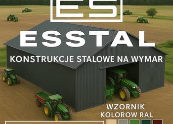 DUŻY GARAŻ BLASZANY|Wiata Garażowa| Magazyn ROLNICZY | HALA  - ESSTAL-