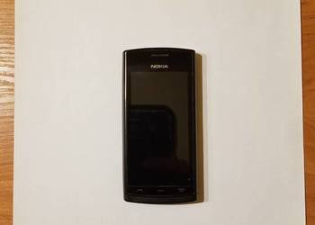 Telefon komórkowy NOKIA 500 czarny + pudełko i czerwone plecki