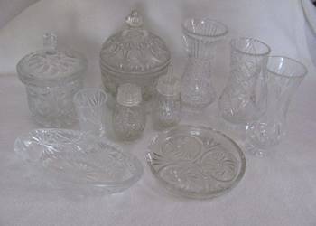 kryształy z PRL - u rożne c. za szt.