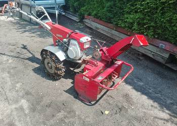 Ciągnik jednoosiowy Mitsubishi CT351 pług wirnikowy do śniegu