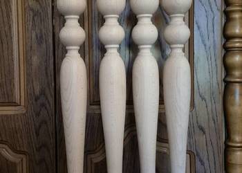 Nogi z drewna toczone