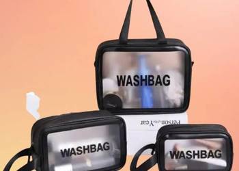 Zestaw trzech niezwykle praktycznych, wodoodpornych kosmetyczek