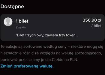 Bilet trzydniowy na Pyrkon + 3 tokeny Konwent fantasy fantastyki Poznań