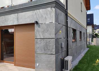 Fornir kamienny Silver Grey – naturalny kamień elewacyjny  / STONELAND
